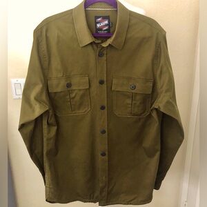 Scotch & Soda Olive Green Utility Shirt Jacket